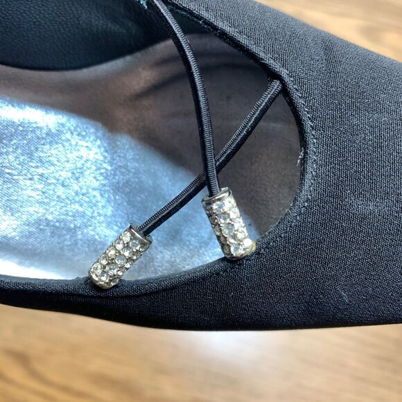 STUART WEITZMAN Womens Size 6M Fabric Pumps Shoes Heel Black - Picture 9 of 10